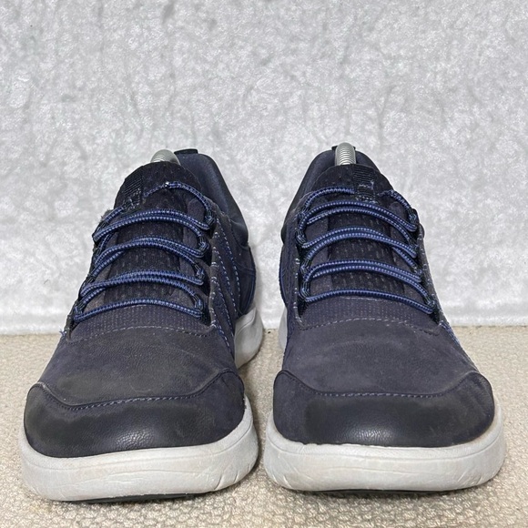 Clarks Womens Navy Blue Adella Holly Cushion Insole SlipOn Casual Shoes SZ 7.5M - Picture 3 of 11